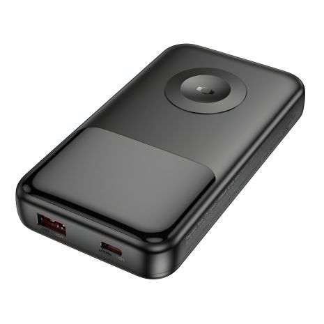 Повербанк Hoco Q28 Victory 22.5W+PD20W с зарядным кабелем для часов 10 000mAh Black