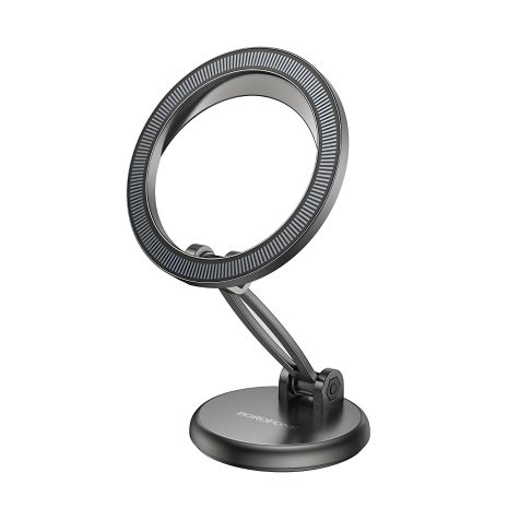 Магнитный автодержатель Borofone BH114 для IP, серый Магнитный автодержатель Borofone BH114 для IP, серый