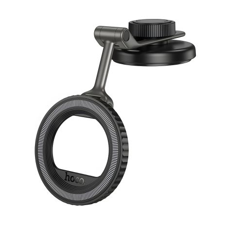 Hoco H77 Магнитный автодержатель, black-metal grey