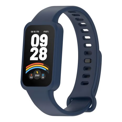 Ремешок для Xiaomi Mi Band 9 Активный Темно-синий Дизайн Оригинал Ремешок для Xiaomi Mi Band 9 Активный Темно-синий Дизайн Оригинал