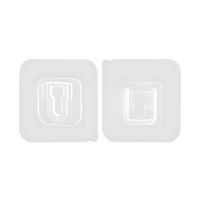 Універсальне клейке кріплення квадратне із двох частин, прозоре UGH01T