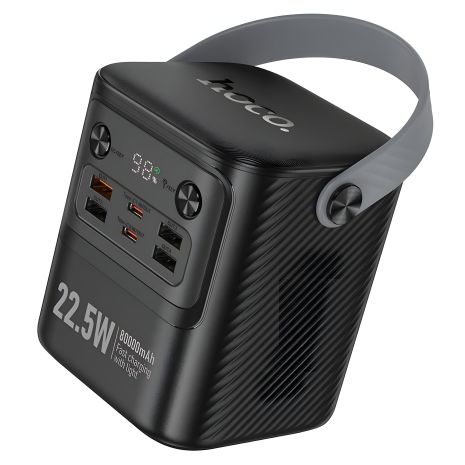 Повербанк Hoco J152, 80000 mAh, 22.5W, PD 20W, black Повербанк Hoco J152, 80000 mAh, 22.5W, PD 20W, black