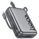 Повербанк Hoco Q39, 20000 mAh, 22.5W, PD 20W, кабель 2в1 Type-C and Lightning, metal grey Повербанк Hoco Q39, 20000 mAh, 22.5W, PD 20W, кабель 2в1 Type-C and Lightning, metal grey