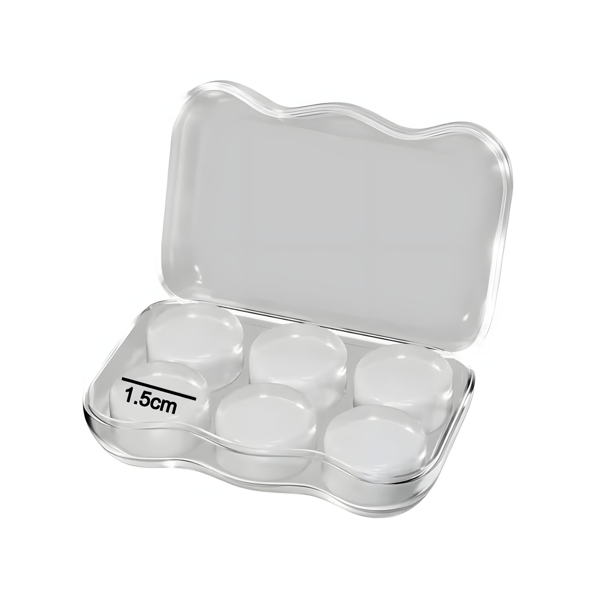 Мягкие беруши BSCW6C силиконовые принимающие форму 6шт комплект в кейсе белые Мягкие беруши BSCW6C силиконовые принимающие форму 6шт комплект в кейсе белые