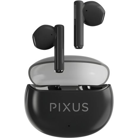 Наушники Pixus Spase TWS 5.3 black Bluetooth Earbuds UA UCRF