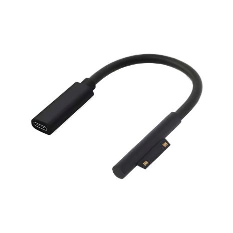 Адаптер Microsoft Surface - Type-c (F) - PD 15V 3A - для Surface Pro 3/4/5/6/7/8 - Go 1/2/3 - Laptop 1/2/3/4 - Черный Адаптер Microsoft Surface - Type-c (F) - PD 15V 3A - для Surface Pro 3/4/5/6/7/8 - Go 1/2/3 - Laptop 1/2/3/4 - Черный