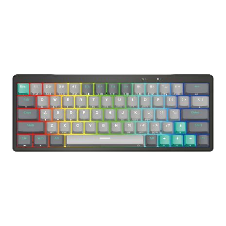 Игровая Беспроводная Клавиатура Fantech MK912 PRO63 Меркурий Blue Switch (Wired, BT, 2.4Ghz)