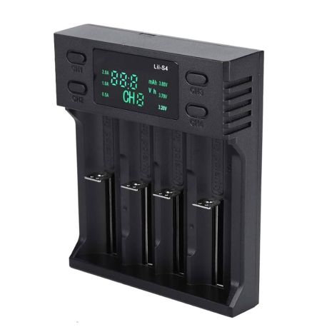 Зарядное устройство LiitoKala Lii-S4 универсальное, 4 слота, для аккумуляторов 18650/ АА/ ААА и других