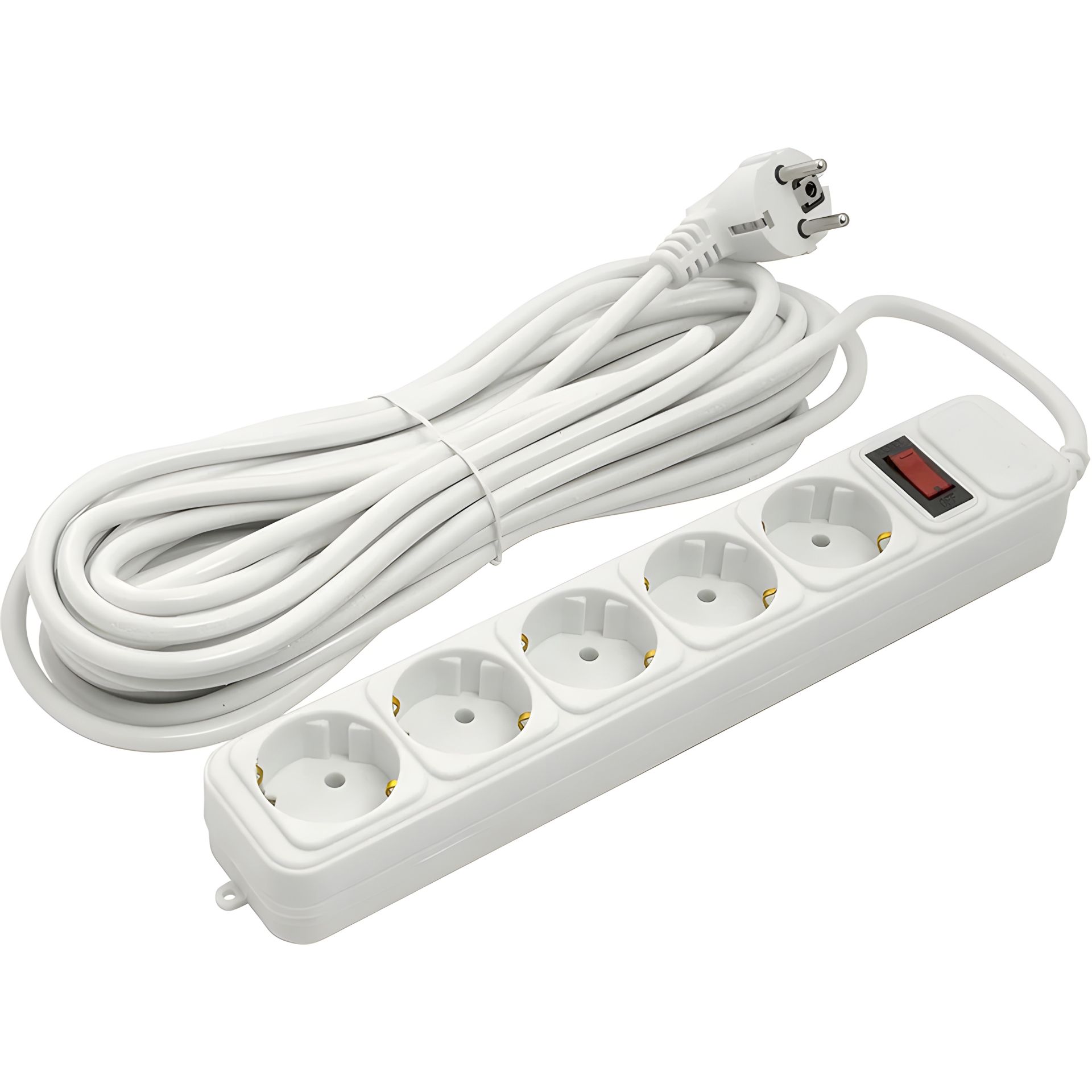 Фильтр сетевой PowerPlant 10 м, 3x1.5мм2, 10А, 5 розеток, евростандарт (JY-1056/10) Фильтр сетевой PowerPlant 10 м, 3x1.5мм2, 10А, 5 розеток, евростандарт (JY-1056/10)