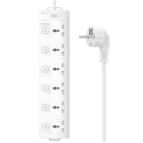 Удлинитель XO WL18 6AC Белый 2m Удлинитель XO WL18 6AC Белый 2m