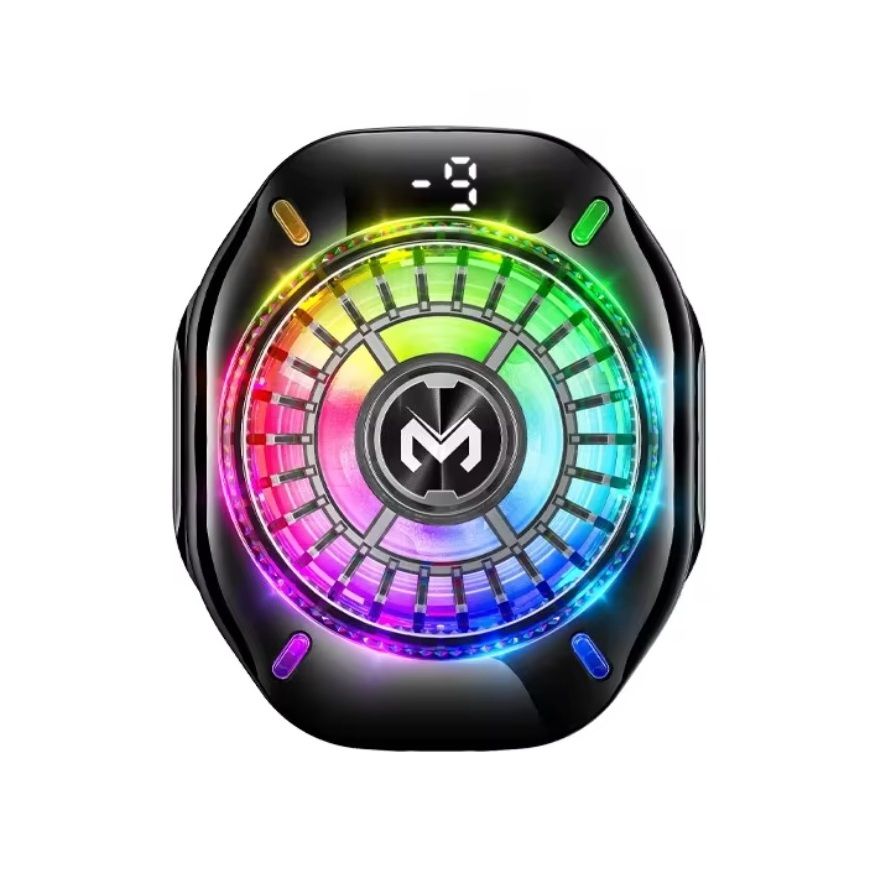 Смартфонный кулер MEMO CX10 PRO с полупроводниковым эффектом Пельтье и динамичной подсветкой черный Смартфонный кулер MEMO CX10 PRO с полупроводниковым эффектом Пельтье и динамичной подсветкой черный