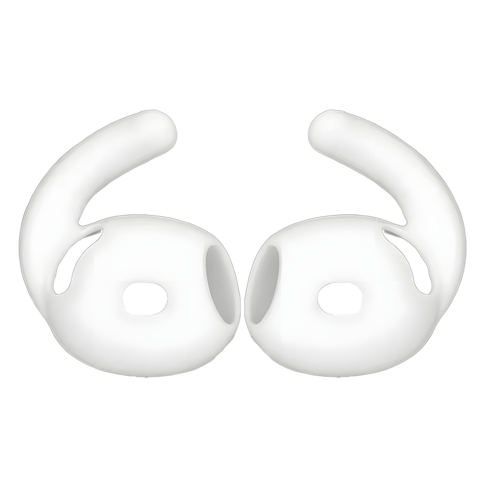 Антиковзні гачки із силікону для AirPods 4, пара, білі Антиковзні гачки із силікону для AirPods 4, пара, білі
