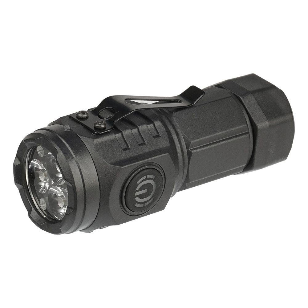 Тройной LED фонарик L-S62 аккумуляторный 400 mAh черный Тройной LED фонарик L-S62 аккумуляторный 400 mAh черный