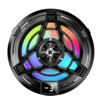 Магнитный кулер SL17 для смартфона с LED-дисплеем и клипсой, Type-C 10W, чёрный