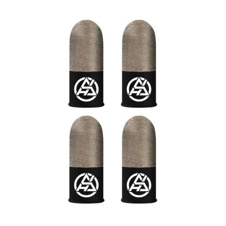 Напальчники Luminous Fingertips для PUBG, защита от пота, чувствительные, черно-серые, набор 4шт