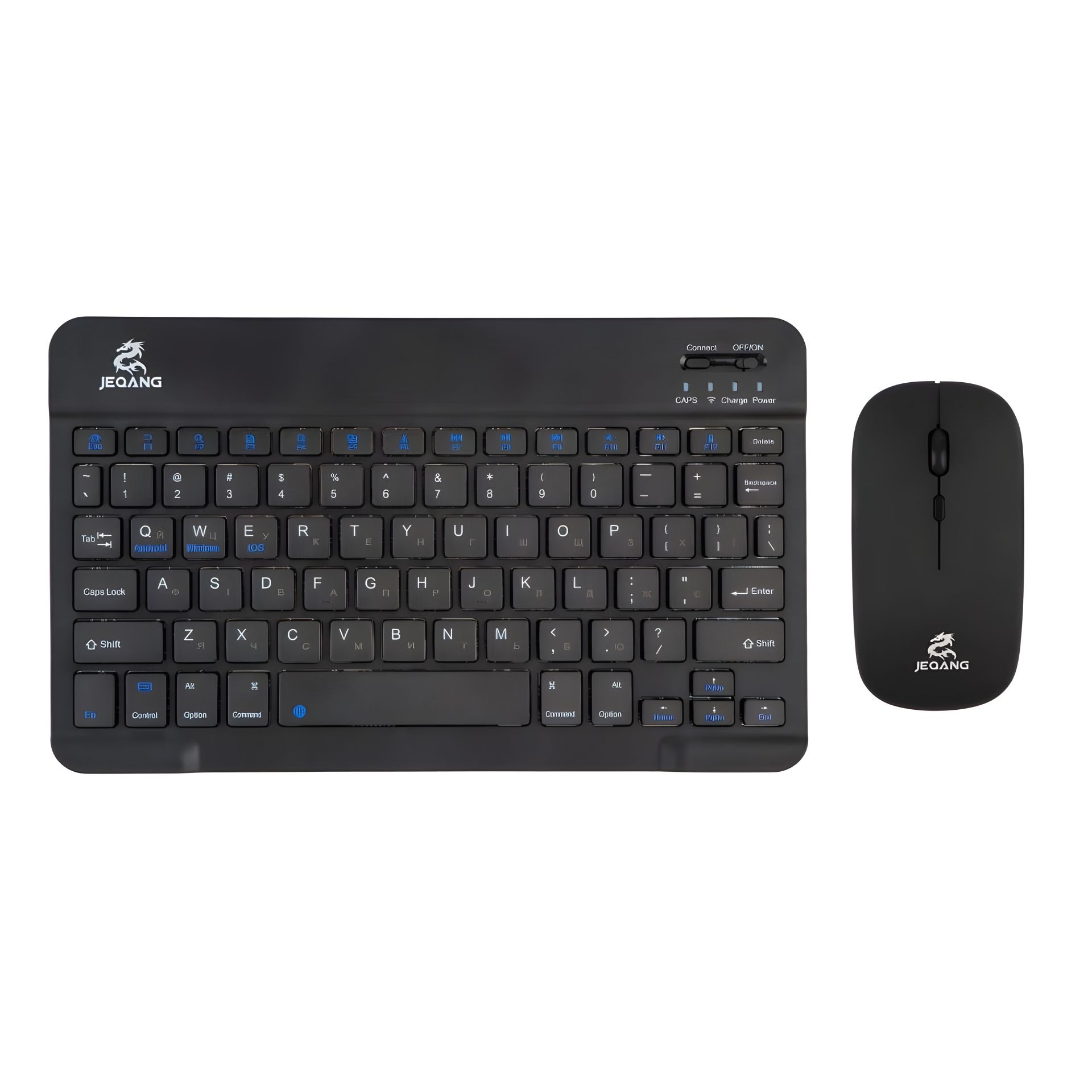 Бездротовий набір клавіатура та миша JEQANG JB-350 Bluetooth charging, Чорний Бездротовий набір клавіатура та миша JEQANG JB-350 Bluetooth charging, Чорний