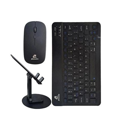 JEQANG JB-986 BT беспроводная клавиатура и мышь keyboard+mouse+bracket Черный JEQANG JB-986 BT беспроводная клавиатура и мышь keyboard+mouse+bracket Черный