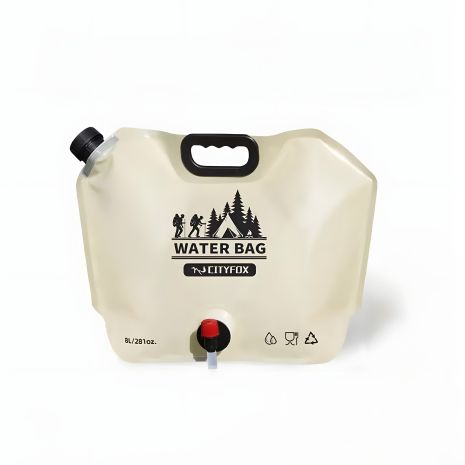 8-литровая складная емкость для воды кемпинговая с ручкой и клапаном khaki 8-литровая складная емкость для воды кемпинговая с ручкой и клапаном khaki