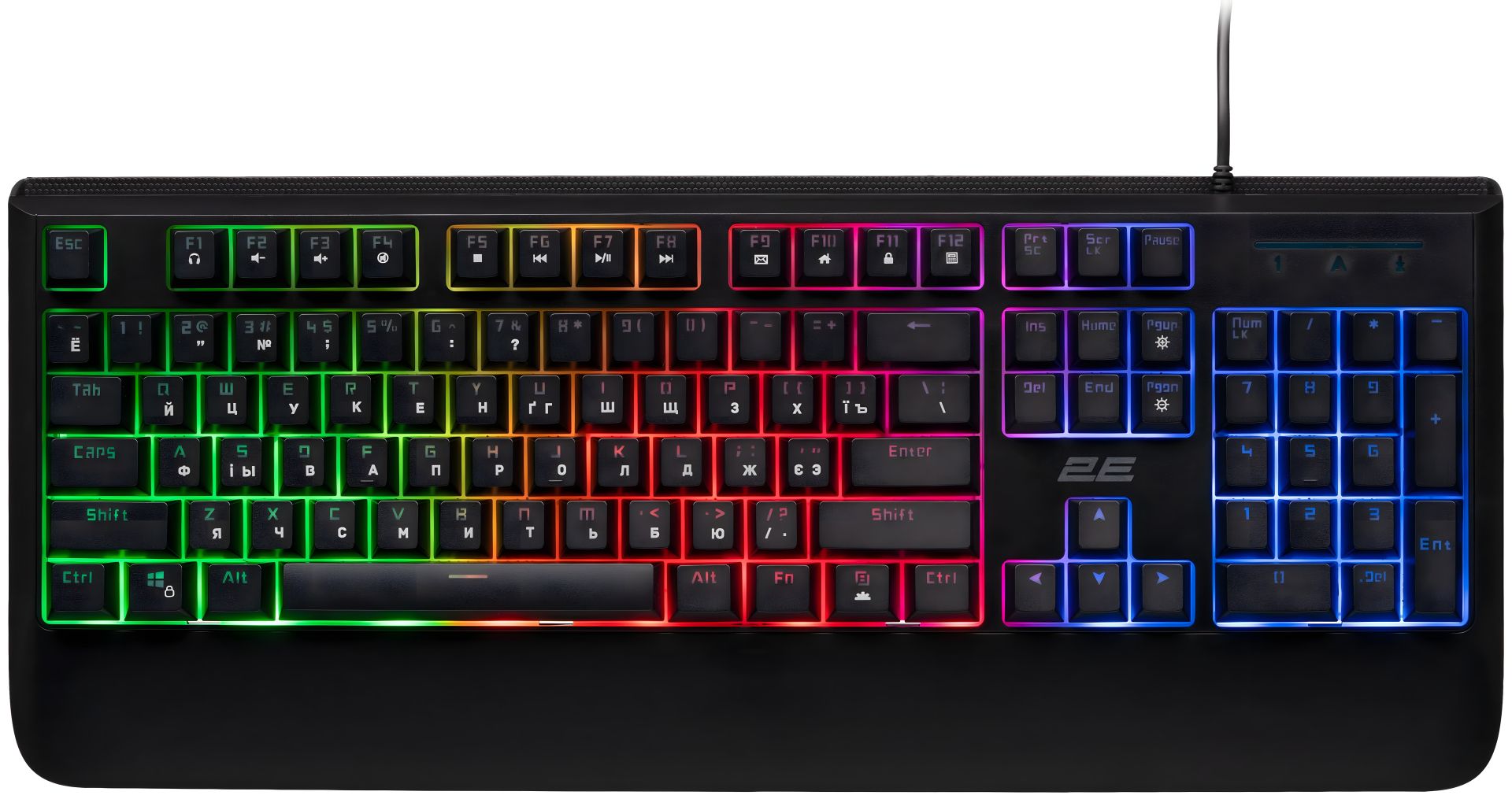Игровая клавиатура 2E KG325 LED черная USB Игровая клавиатура 2E KG325 LED черная USB