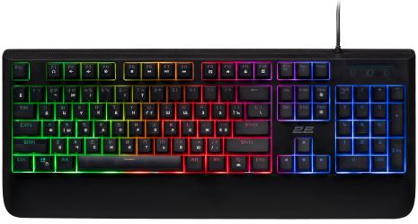 Игровая клавиатура 2E KG325 LED черная USB
