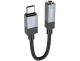 Адаптер перехідник Hoco UPA32C Type-C to Jack 3.5, 15cm, black Адаптер перехідник Hoco UPA32C Type-C to Jack 3.5, 15cm, black