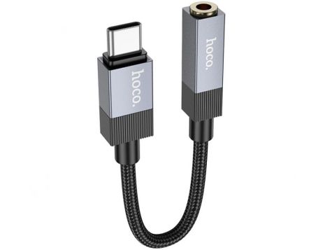 Переходник адаптер Hoco UPA32C Type-C на Jack 3.5 черный