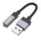 Переходник адаптер Hoco UPA32D USB на Jack 3.5 черный