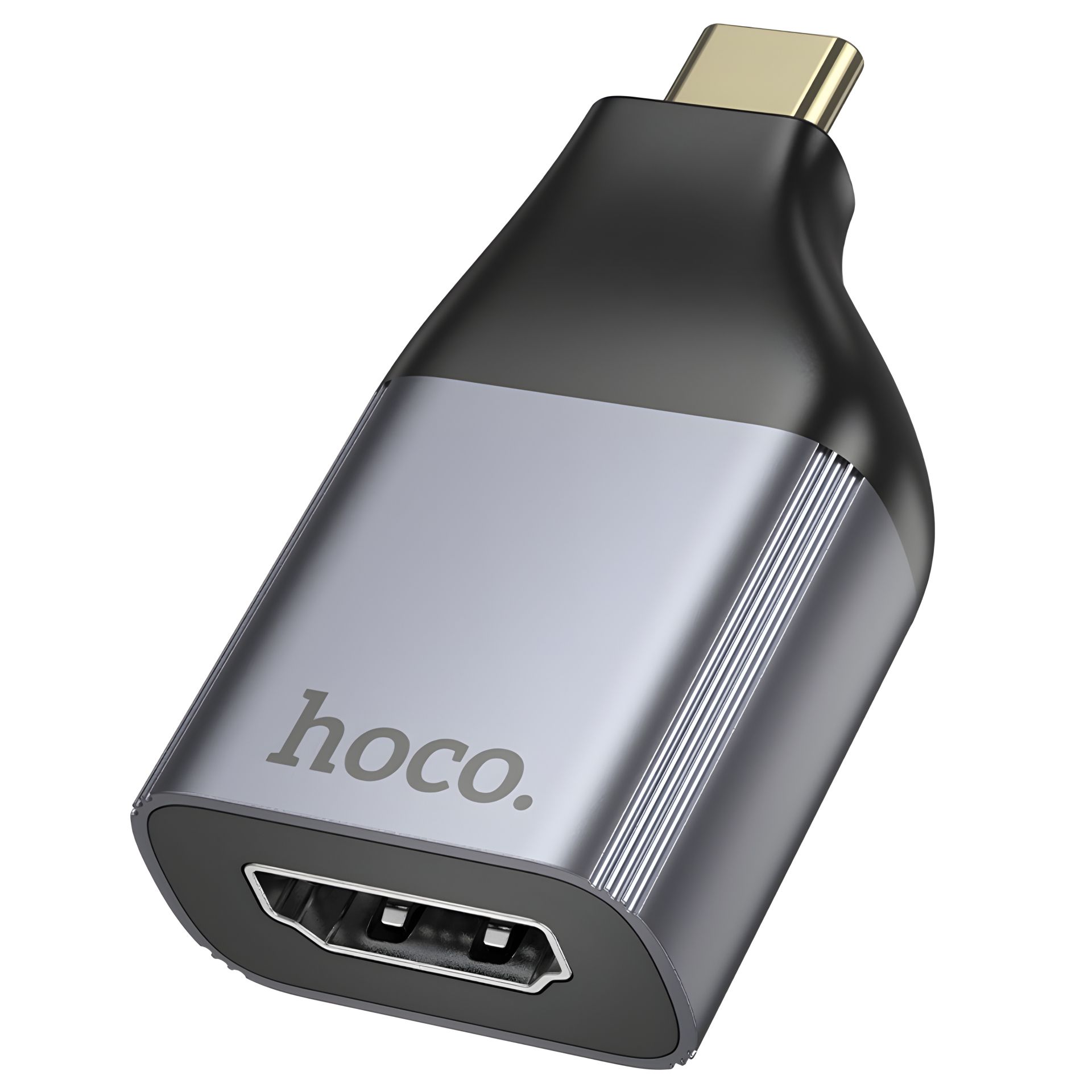 Hoco UA33 Type-C to HDTV адаптер металік сірий Hoco UA33 Type-C to HDTV адаптер металік сірий