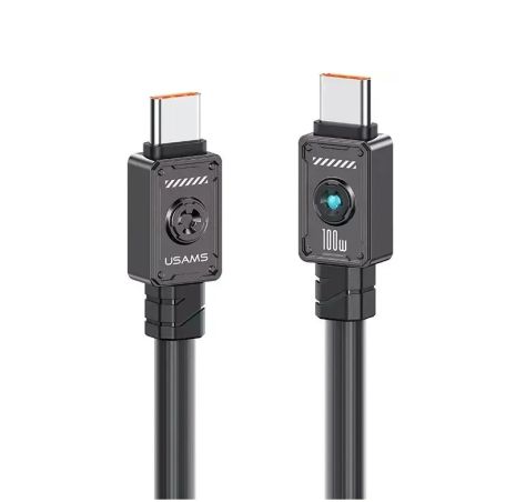 Кабель Type-C Usams US-SJ684 100W TO Type-C 1.2m black