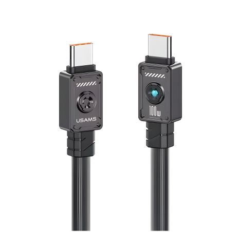 Кабель Type-C Usams US-SJ684 100W TO Type-C 1.2m black