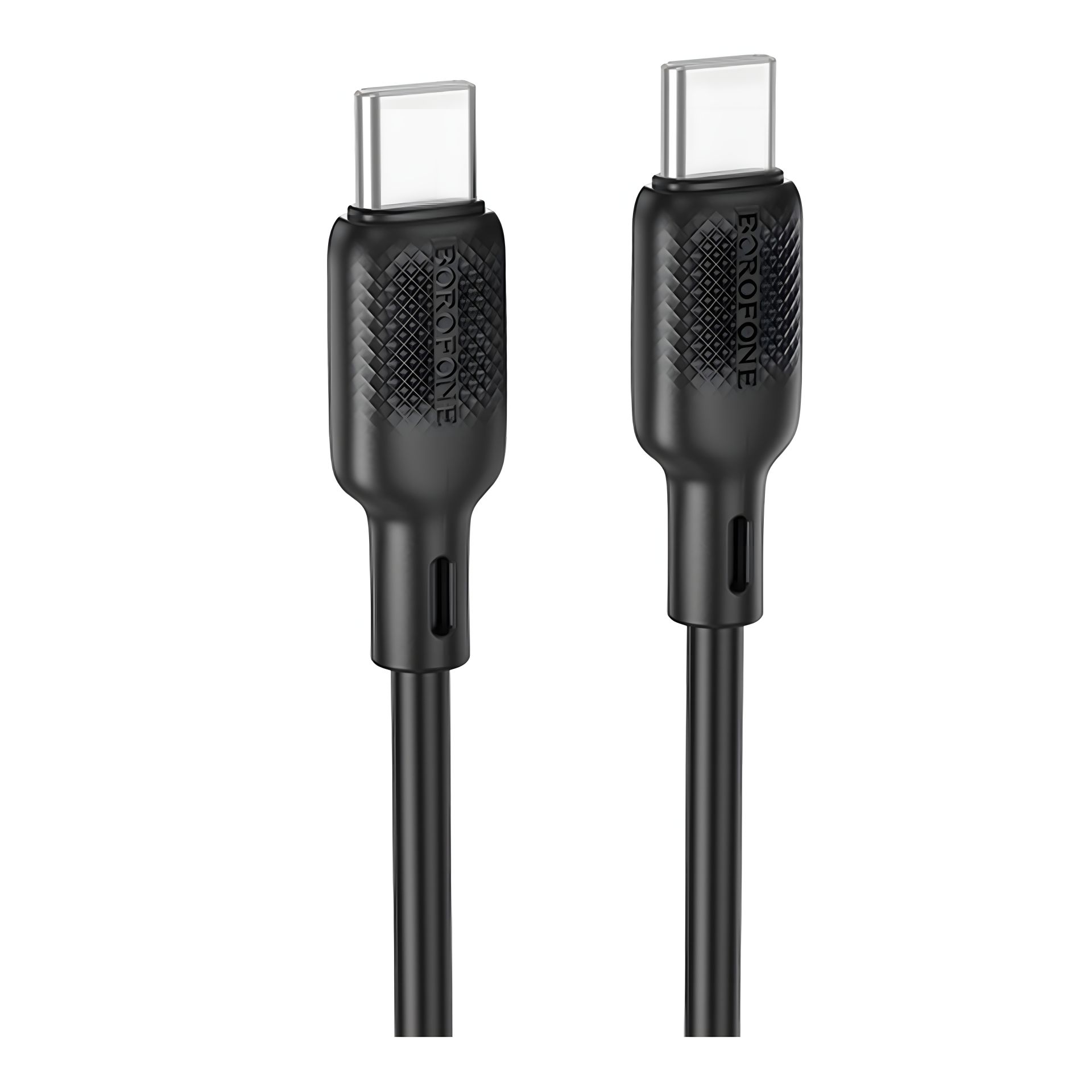 Кабель Borofone BX113 Silicone USB, Type-C to Type-C, 60W, 1m, Чорний Кабель Borofone BX113 Silicone USB, Type-C to Type-C, 60W, 1m, Чорний