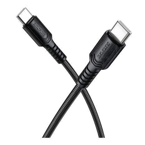 USB кабель Borofone BX116 Type-C to Type-C 60W черный