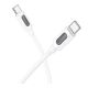 USB кабель Borofone BX114 силикон Type-C to Type-C 60W белый USB кабель Borofone BX114 силикон Type-C to Type-C 60W белый