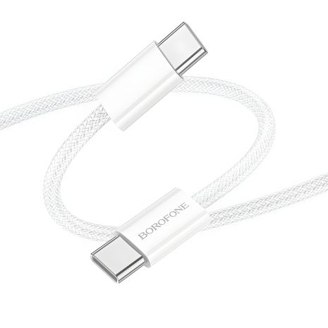 Type-C to Type-C 60W USB кабель Borofone BX103 Original белый Type-C to Type-C 60W USB кабель Borofone BX103 Original белый