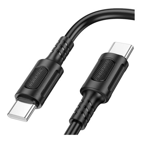 USB кабель Borofone BX111 60W Type-C to Type-C черный