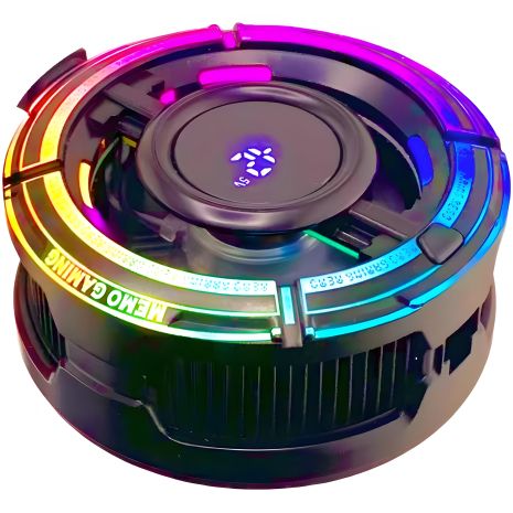 Черный магнитный кулер для смартфона Memo CX15 5V портативный с дисплеем Черный магнитный кулер для смартфона Memo CX15 5V портативный с дисплеем