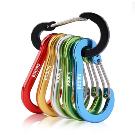 Комплект алюминиевых карабинов CA016C (6 цветов, 6шт)