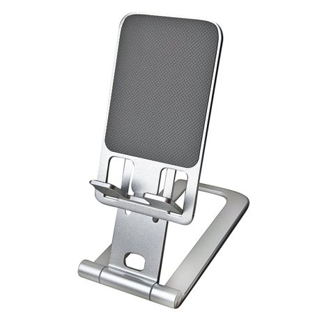Серебристый Настольный держатель T2 для телефона алюминиевый
