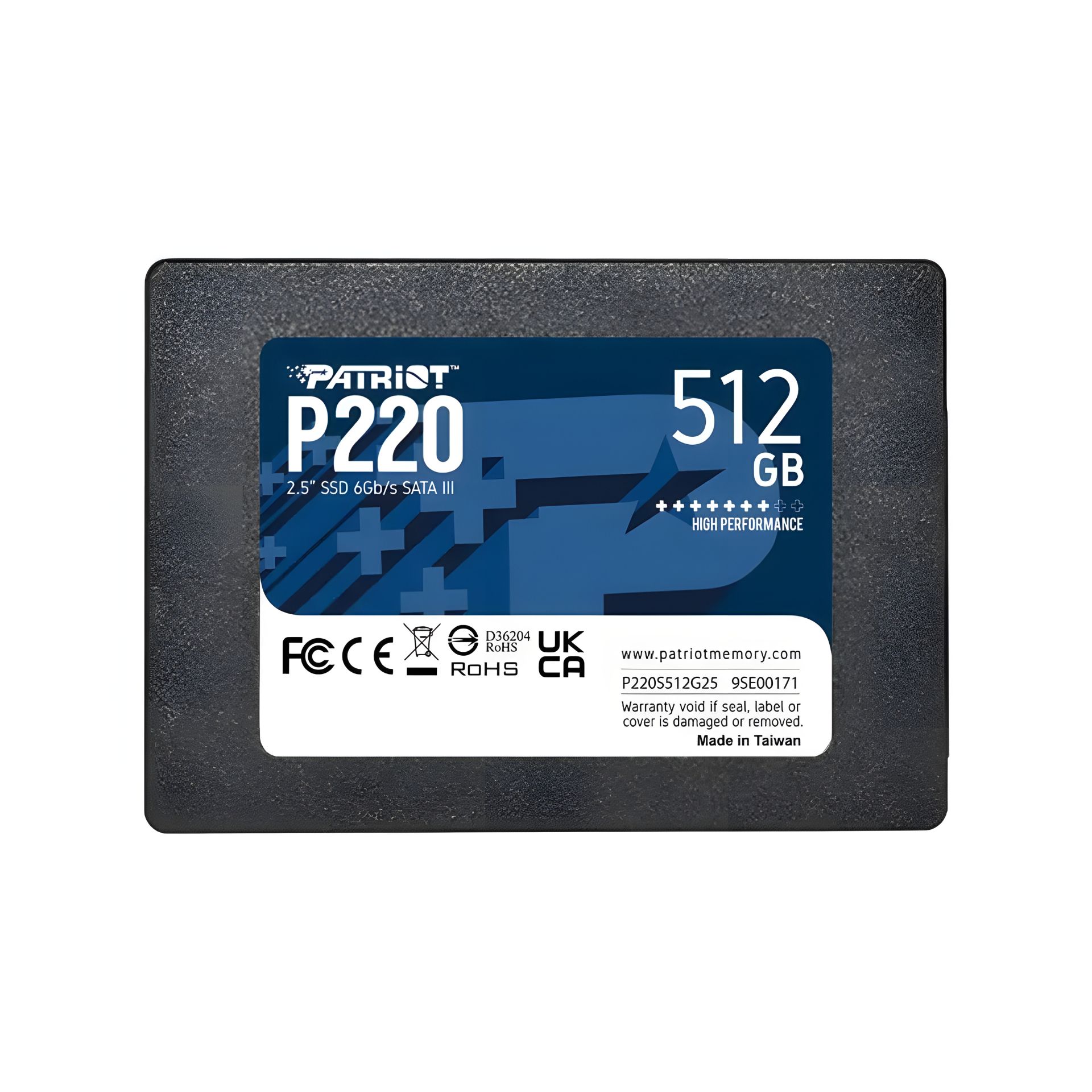 Patriot SSD P220 512GB 2.5" SATAIII 7mm Patriot SSD P220 512GB 2.5" SATAIII 7mm