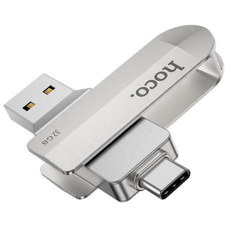 USB накопитель Hoco UD10 32GB Wise Type-C/USB3.0 стальной USB накопитель Hoco UD10 32GB Wise Type-C/USB3.0 стальной