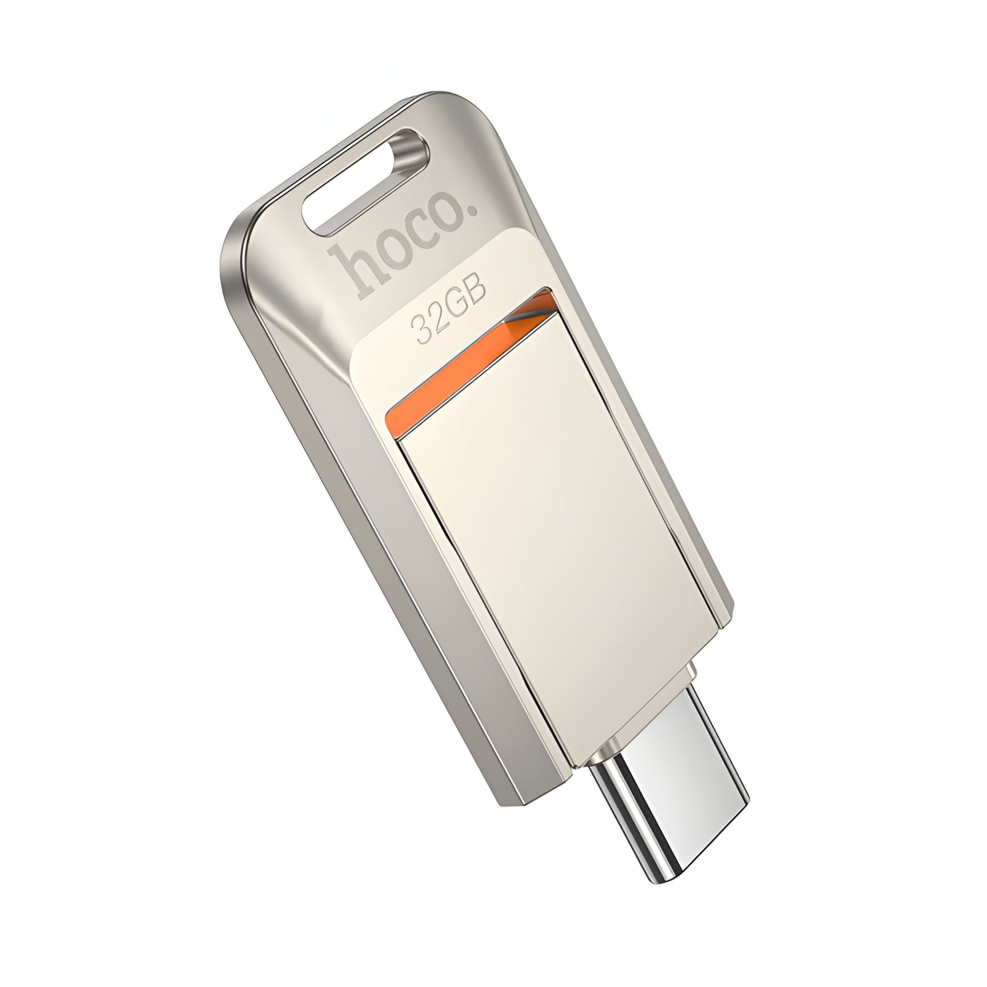 Hoco UD17 32GB Type-C Silver металлический USB накопитель Hoco UD17 32GB Type-C Silver металлический USB накопитель