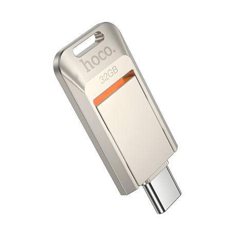 Hoco UD17 32GB Type-C Silver металлический USB накопитель