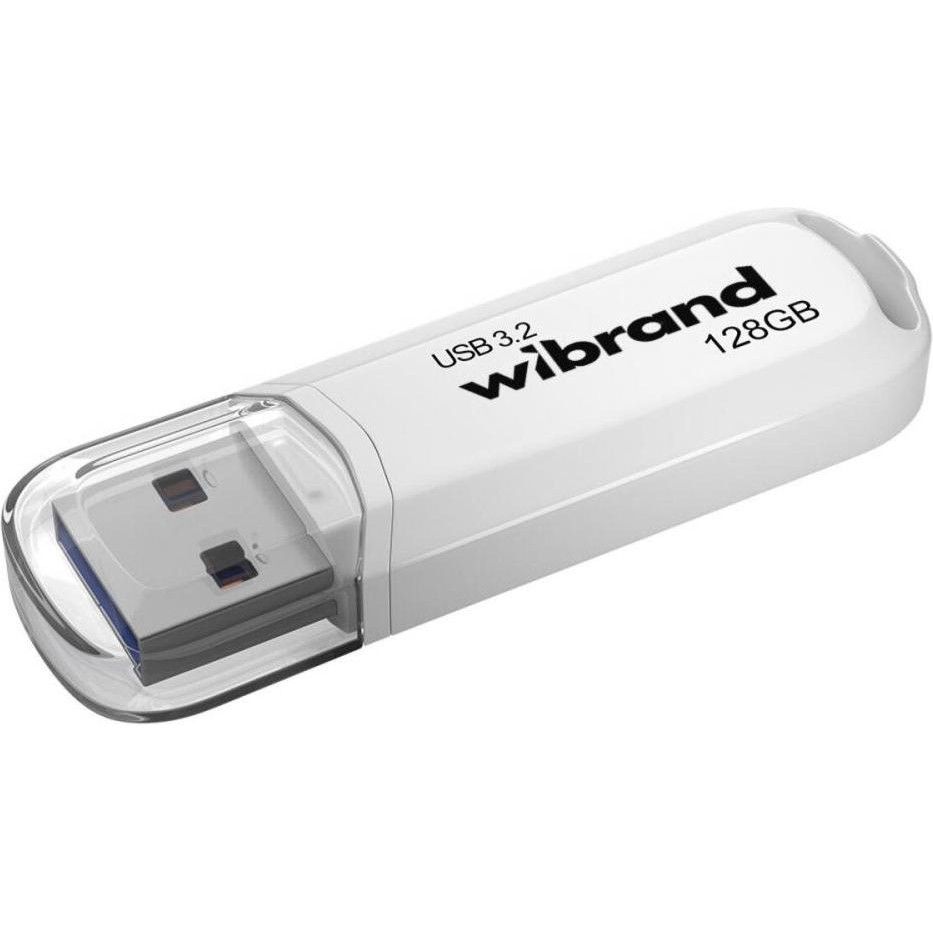 USB флеш накопичувач Wibrand Marten, 128GB, White USB флеш накопичувач Wibrand Marten, 128GB, White