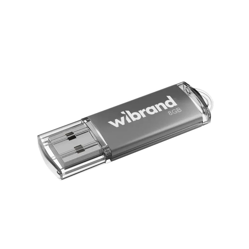 USB Флеш-накопичувач Wibrand Cougar, 8GB, USB 2.0, Silver USB Флеш-накопичувач Wibrand Cougar, 8GB, USB 2.0, Silver