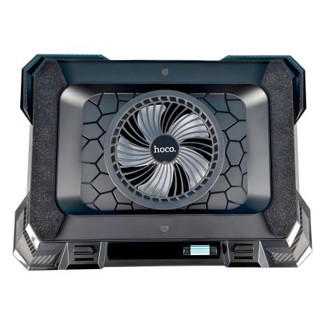 Куллер для Ноутбука HOCO Monnlight RGB, 10 режимов, подсветка, 2 USB, черный DH20