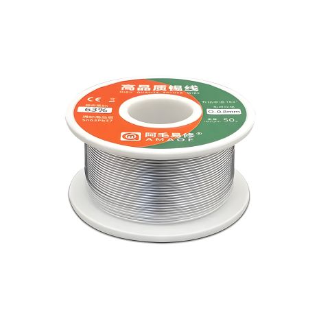 Пайка оловом Amaoe, припой 0.8 мм (Sn63/Pb37/183C/50g) Пайка оловом Amaoe, припой 0.8 мм (Sn63/Pb37/183C/50g)