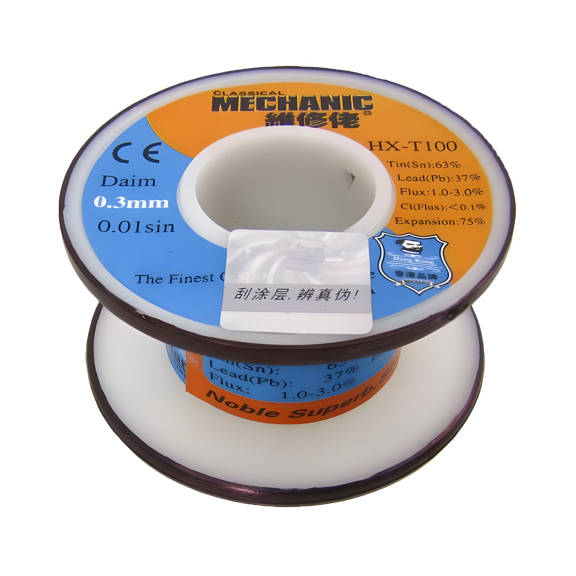 Припой HX-T100 Mechanic 0,3 мм, 55 гр, Sn 63%, Pb 37% Припой HX-T100 Mechanic 0,3 мм, 55 гр, Sn 63%, Pb 37%