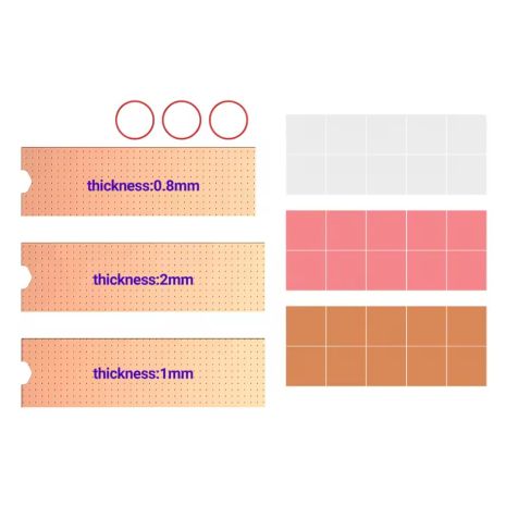Комплект мідних радіаторів M.2 SSD JEYI Copper III Heatsink, NVMe 2280 Cooler Solid State Disk Radiator з термопрокладками, мідний Комплект мідних радіаторів M.2 SSD JEYI Copper III Heatsink, NVMe 2280 Cooler Solid State Disk Radiator з термопрокладками, мідний