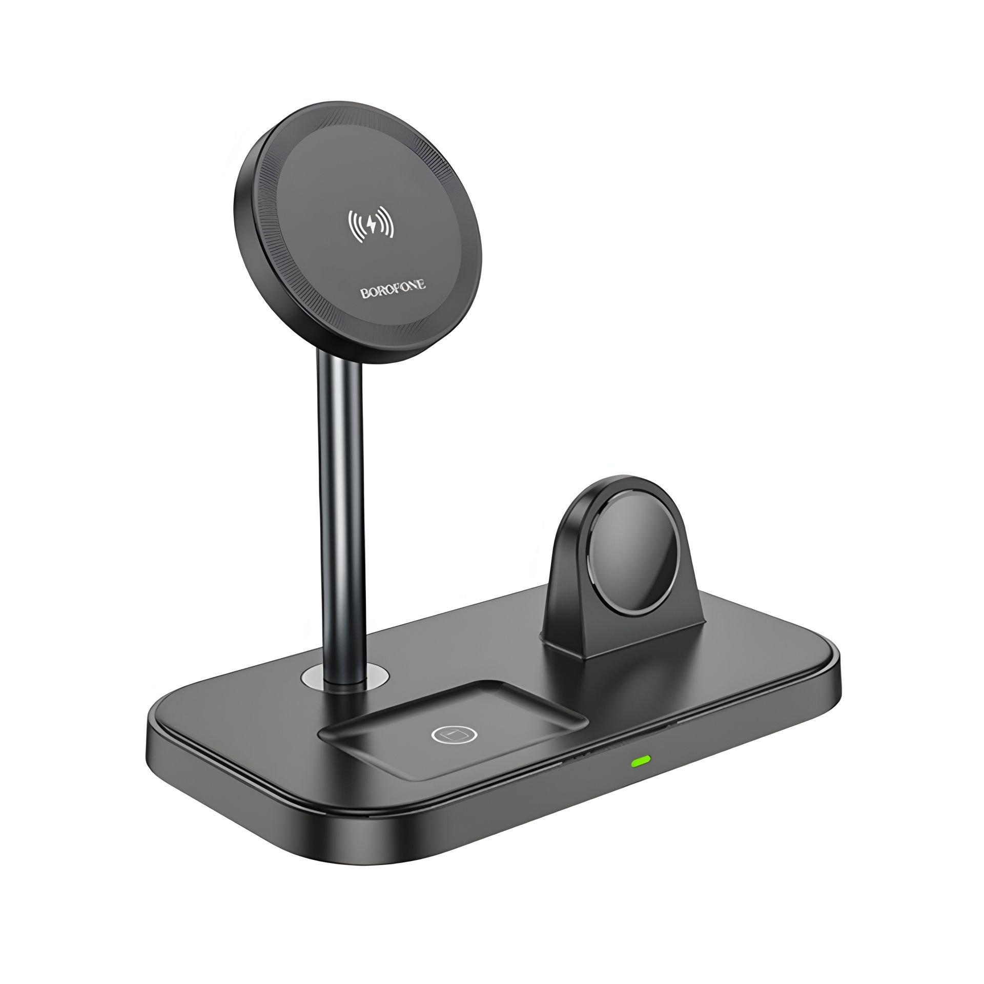 Зарядний пристрій Borofone BQ29, бездротовий 3в1, 15W, чорний Зарядний пристрій Borofone BQ29, бездротовий 3в1, 15W, чорний