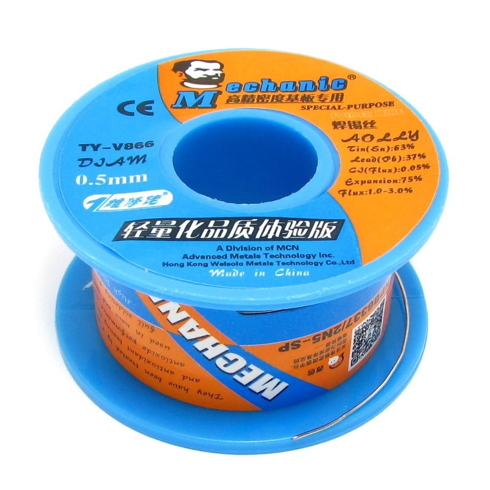 Mechanic припой TY-V866 40 гр, 0.5 мм, Sn 63%, Pb 37% Mechanic припой TY-V866 40 гр, 0.5 мм, Sn 63%, Pb 37%